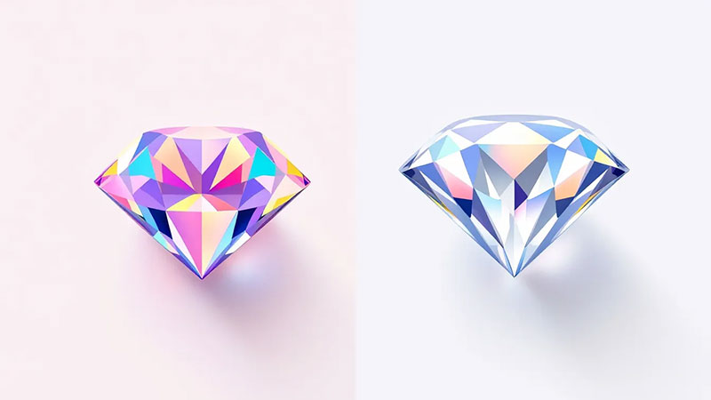 The clarity of moissanite also depends on the presence of inclusions.