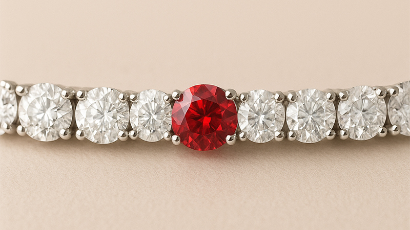 Red diamonds are the most precious due to their rarity