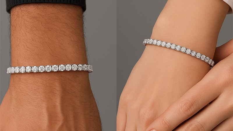 Men's style is more elegant, while women's style is more refined.