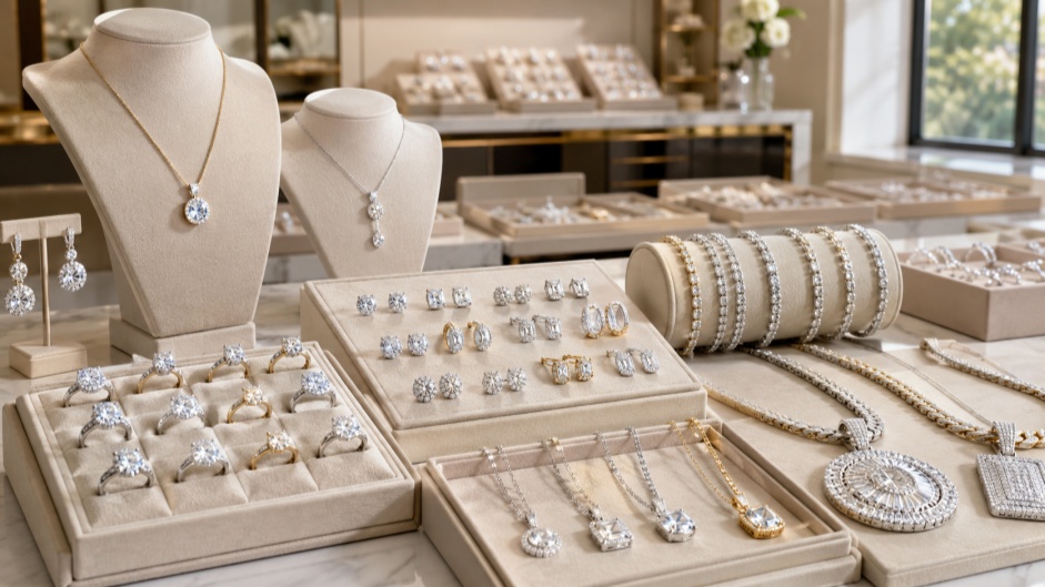 Consumers want bright, premium-looking jewelry, but they are also more careful with price.