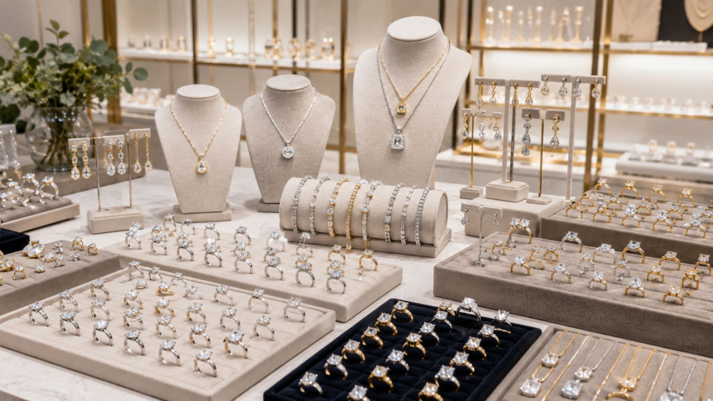 Many consumers want jewelry that looks luxurious but remains more accessible than natural diamond jewelry.