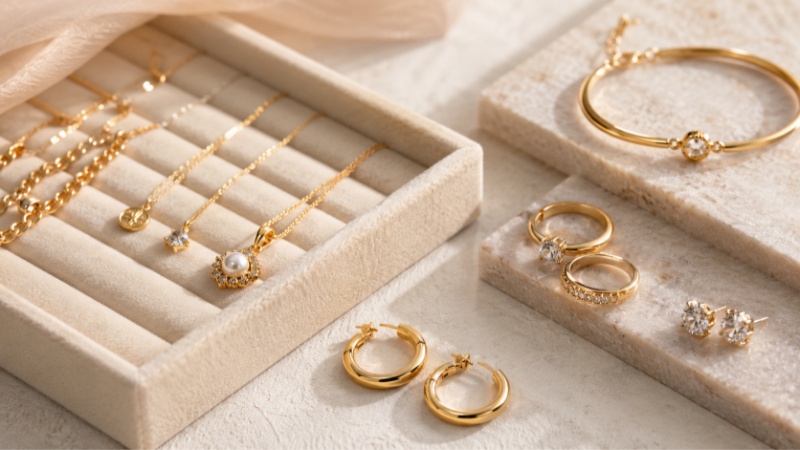 It is commonly positioned between ordinary fashion plating and solid-gold jewelry.