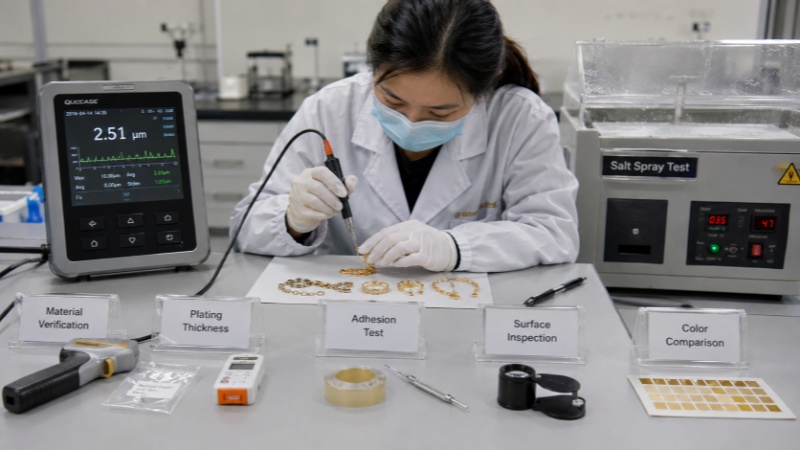 Relevant inspections may include material verification, plating-thickness measurement