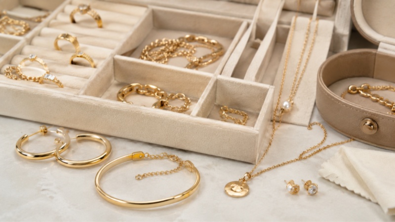 Gold plated jewelry usually lasts from 6 months to 2 years or longer under normal use