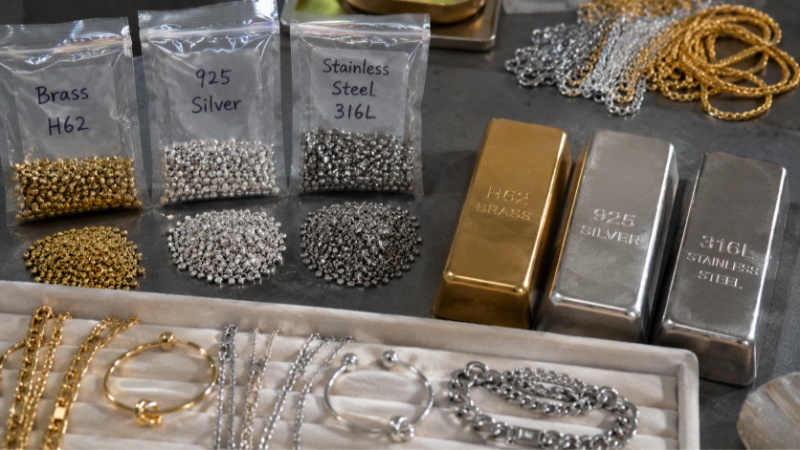 Base metal quality affects plating adhesion, color stability, polishing result, and customer experience.