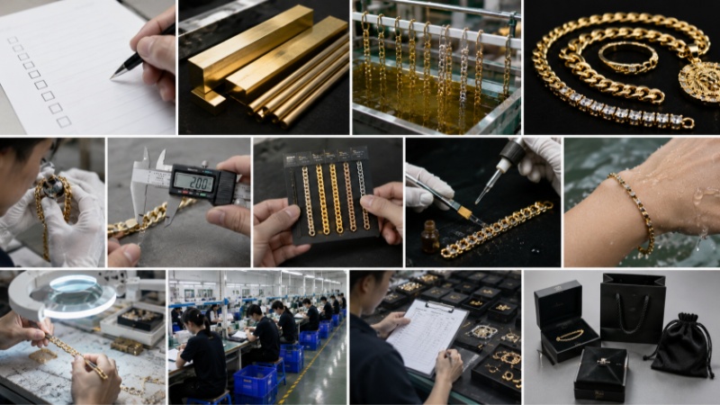 Before placing a brass jewelry or gold plated brass jewelry order