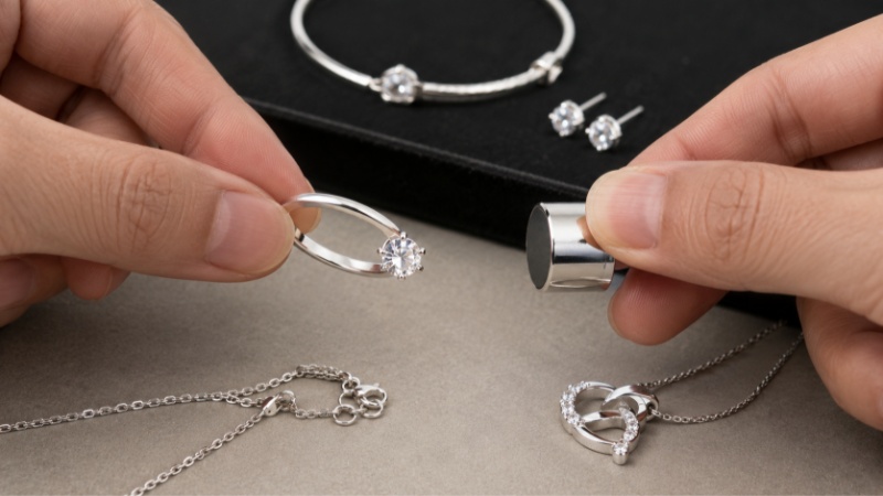 Passing the magnet test does not prove the jewelry is real 925 sterling silver.