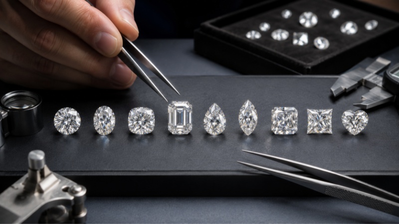 Moissanite shape also affects pricing and production difficulty.