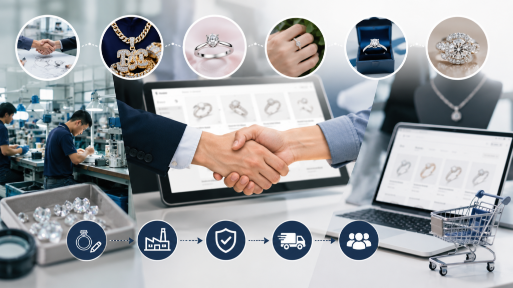 These websites show that moissanite jewelry can be sold through very different online buying paths