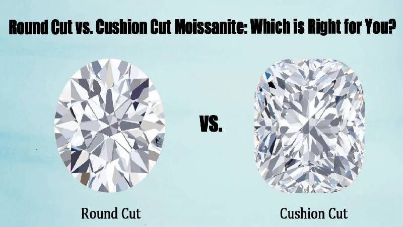 Difference Between Radiant and Cushion Cut (Moissanite Focus)