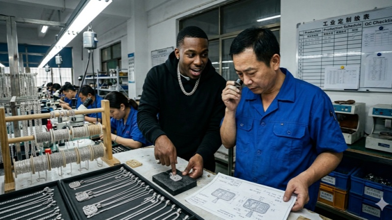 A reliable manufacturing partner plays a critical role in helping growing hip hop jewelry brands scale efficiently. 