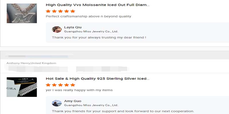 A jewelry reseller wanted iced-out chains with high shine but lower cost for resale.