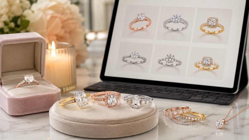 Bliss Diamond is positioned around bridal jewelry, engagement rings, and fine jewelry selection
