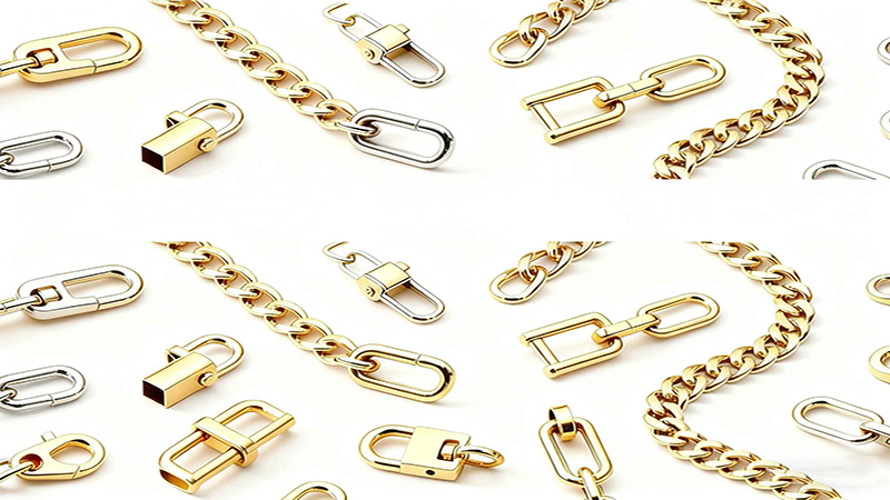 Decorative clasps can serve as the highlight of the front part of a necklace.
