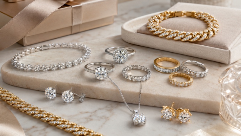 Moissanite jewelry is a good choice if your brand wants affordable luxury