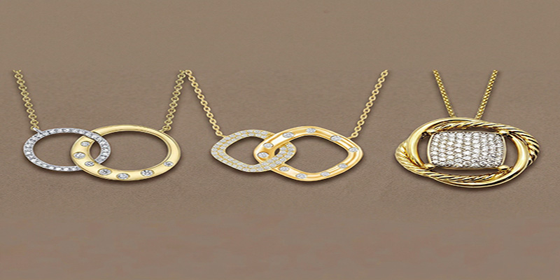 It is a geometric design with two squares in a circle pendant that connects history