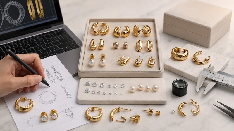 Direct costs include gold weight, base-metal prices, CAD work, molds