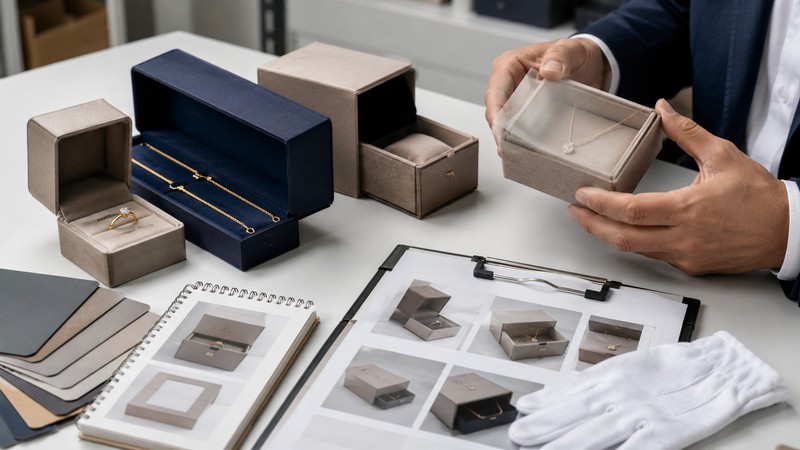 A physical sample should be approved with the actual jewelry inside