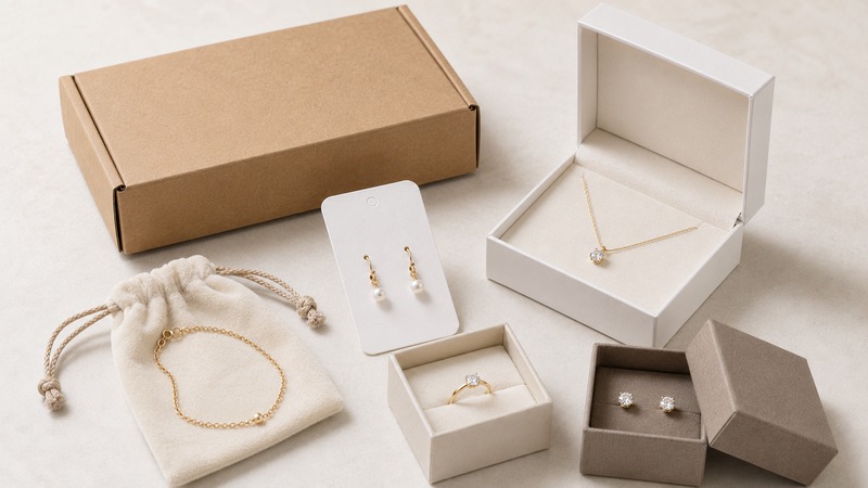 Most small jewelry businesses benefit from a tiered packaging