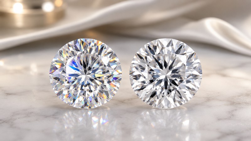 The difference may become more noticeable in larger center stones