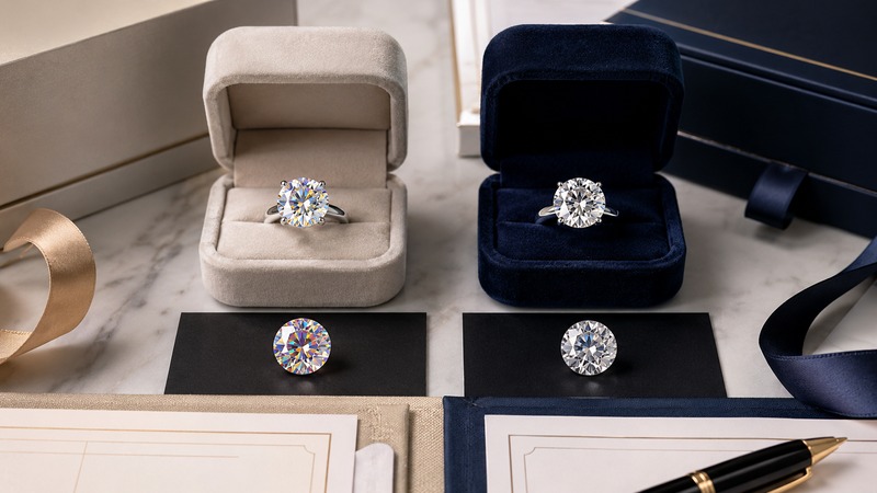 The most important difference is identity: moissanite is a diamond alternative