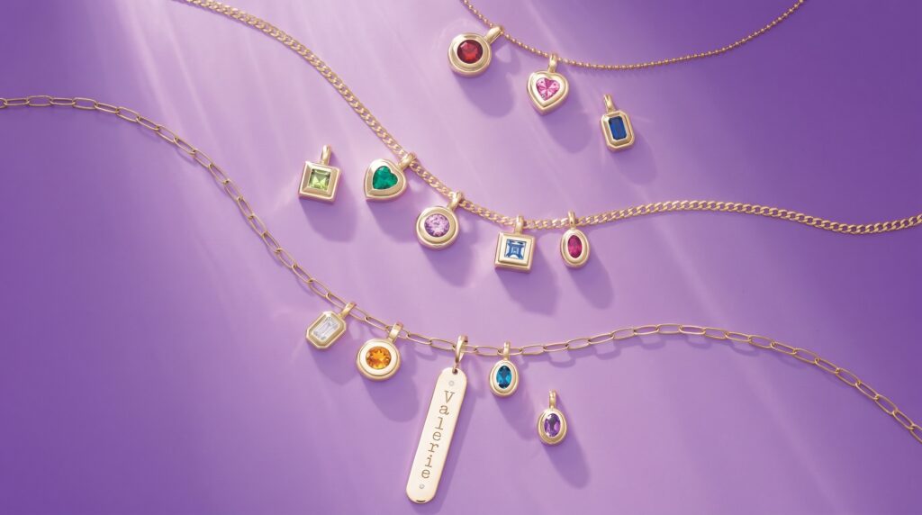 Clean, refined necklaces, subtle pendants, and elegant pieces with a timeless feel.