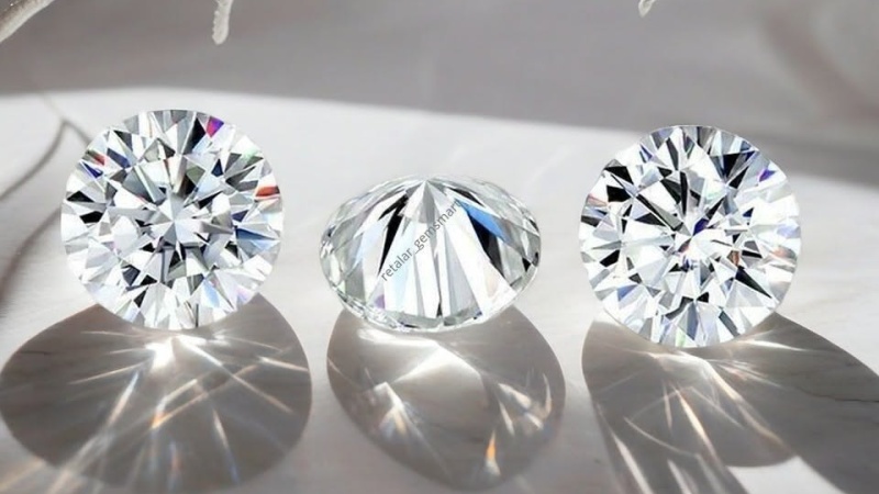 Diamond Cubic Zirconia or Zirconium Dioxide