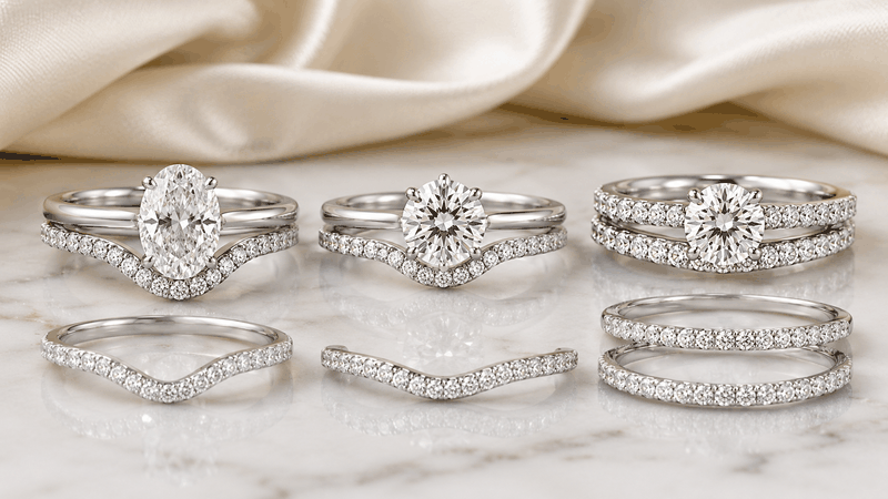 Coordinated bridal sets help customers see how an engagement ring