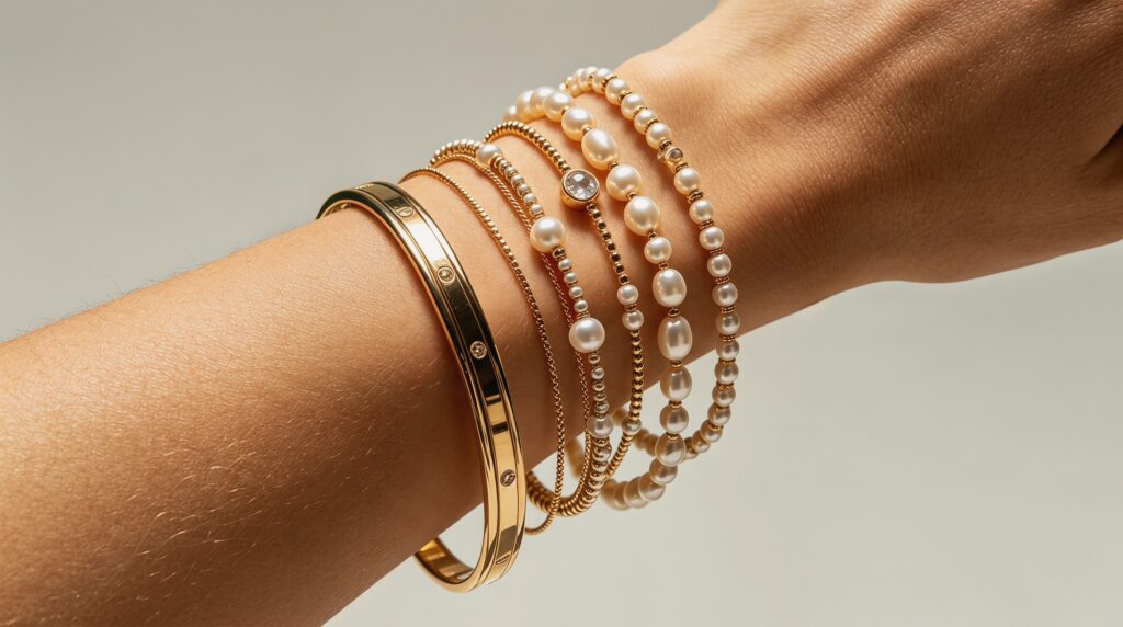 Stacked Bangles: Dynamic Styling Trend