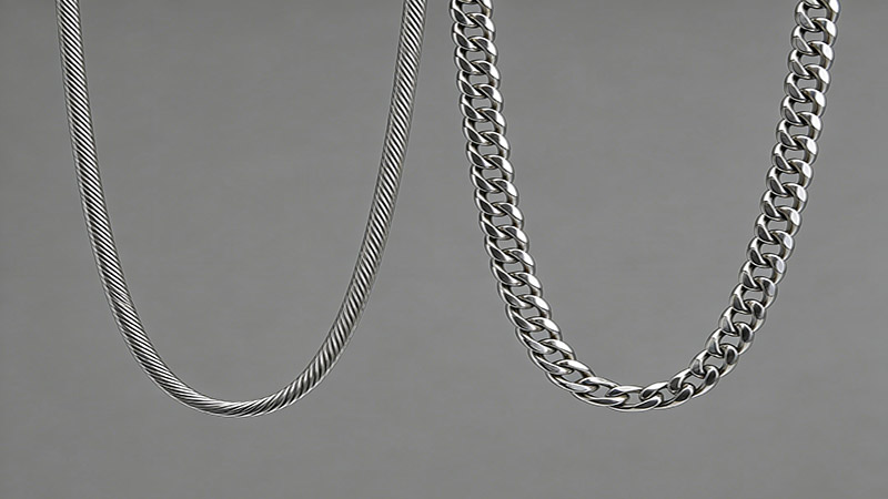 Figaro Chain vs Cable Chain