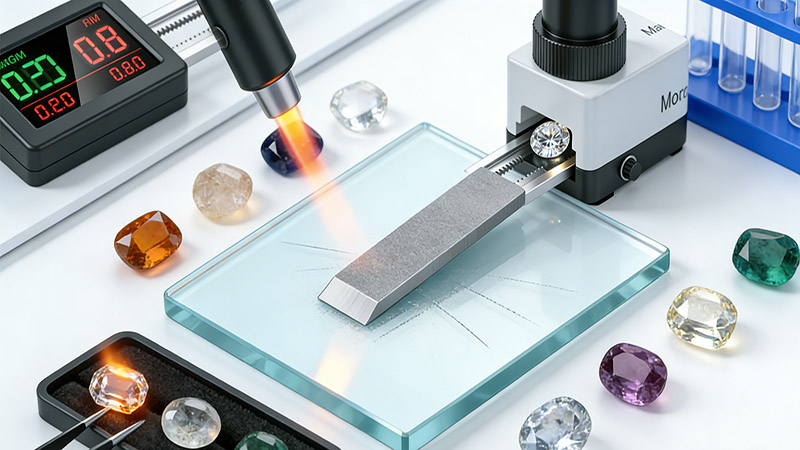 To distinguish different types of stones by detection