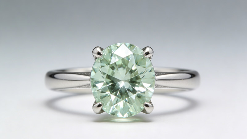 Goshenite, a colorless type of beryl. This serves as a subtle diamond imitation for simple engagement rings.