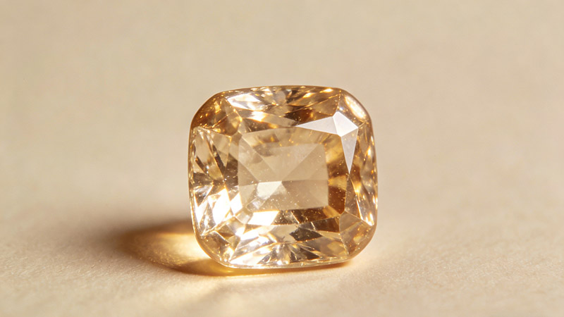 The cushion-cut diamond is a diamond shape, which is famous for its rounded corners and pillow-like shape.