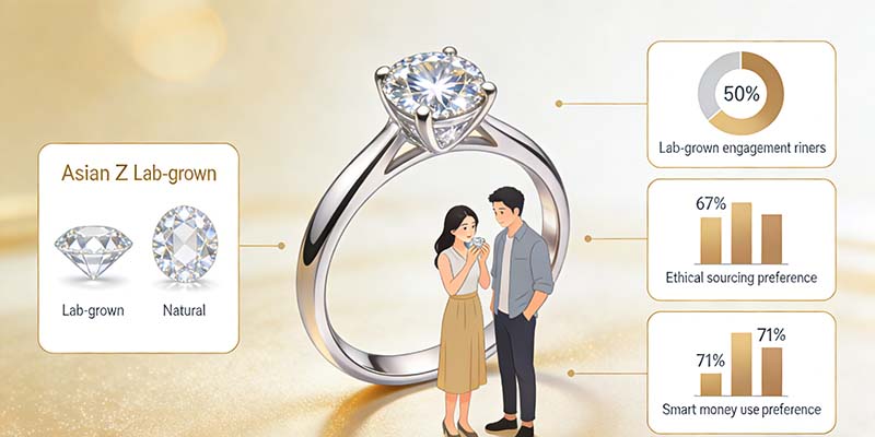 Lab grown diamonds have shown a huge increase in their demand compared to natural diamonds