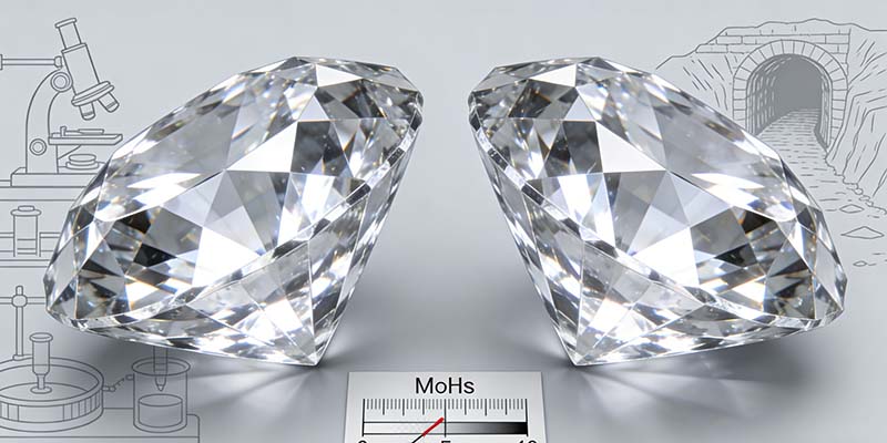 Lab grown diamonds show identical crystal structure, optical properties, chemical composition, spark and lustre.