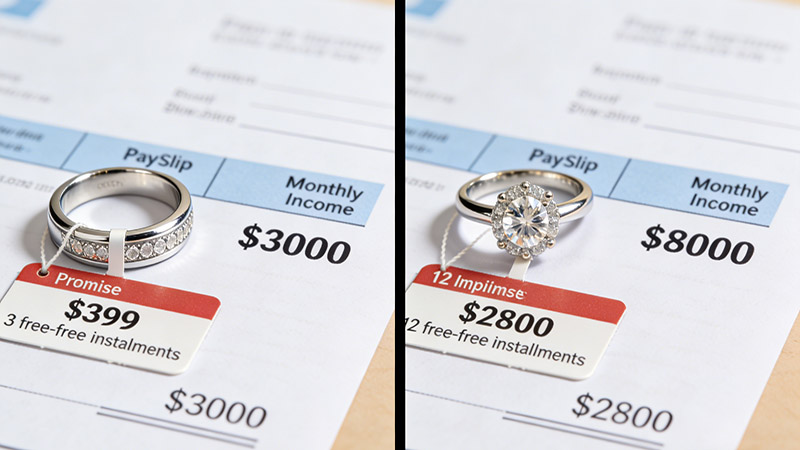 Cost of Promise Ring and Engagement Ring.