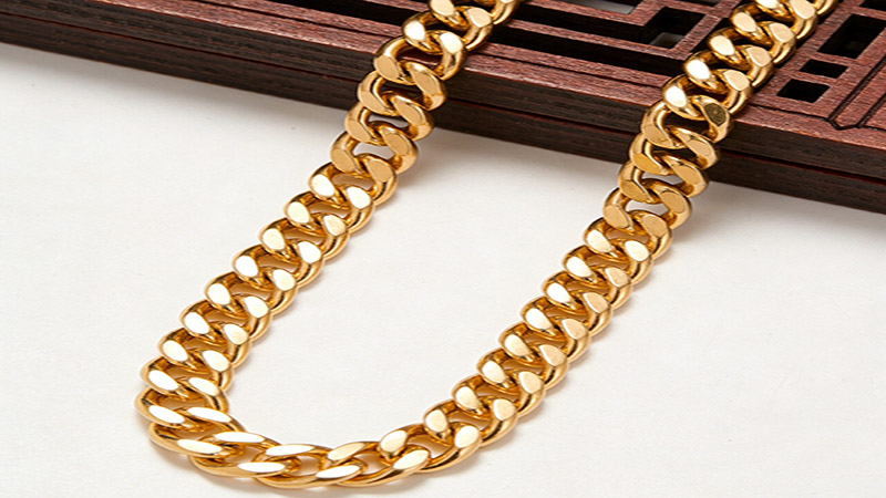 Gold link chains are good and used for events wear