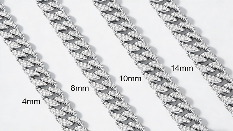 There are lengths of 4-8 and 10-14 according to personal choice