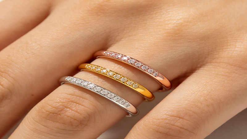 People use rose gold for engagement or couple rings