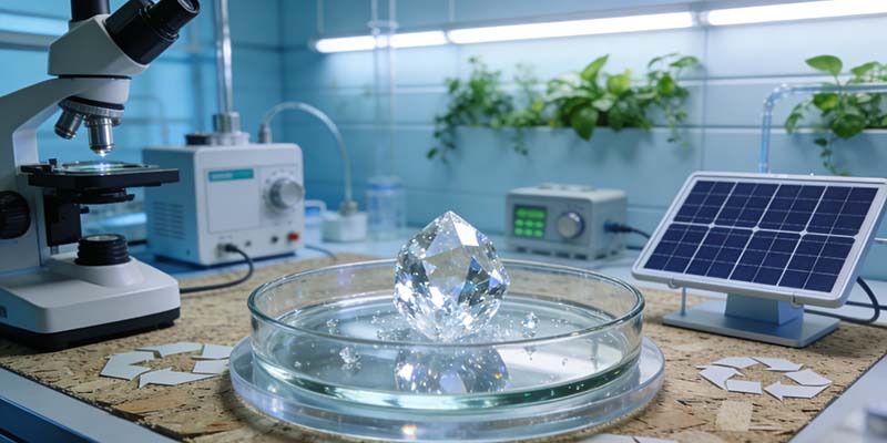 Absolutely! Moissanite is a brilliant choice for most people because it's sustainable and created in a lab.