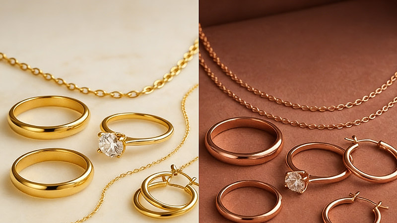 Rose Gold and Yellow Gold: Full Comparison Table