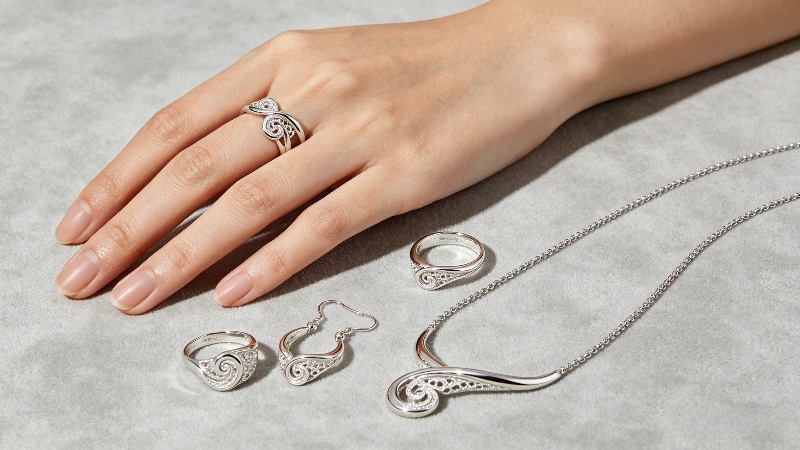 Sterling silver is simple to work with, allowing jeweler to create detailed and creative designs with ease.