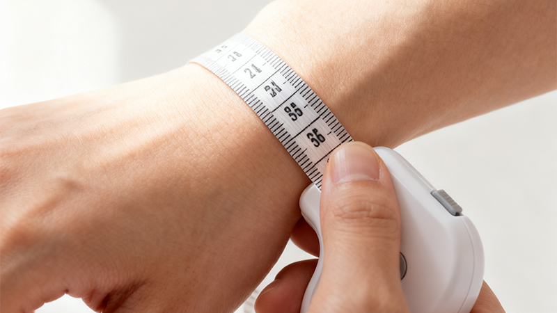 How to measure wrist circumference with a bracelet